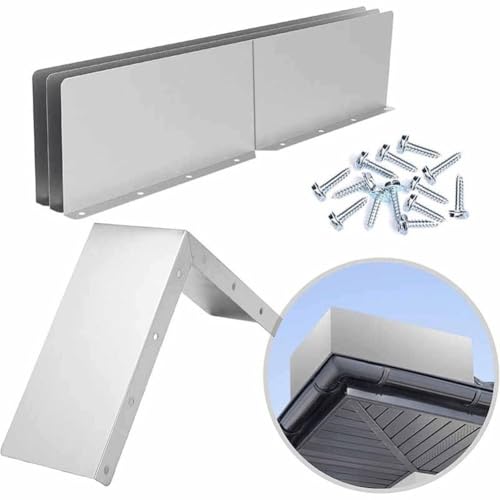 Protections de gouttière à angle réglable en aluminium pour dévier l'eau