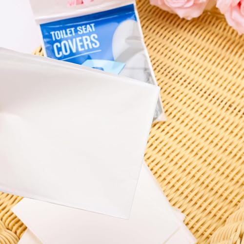Image of UMAI Toilet Seat Covers Disposable|Western Toilet Seat Cover|Use & Throw, Portable|Pack of 20 (White)