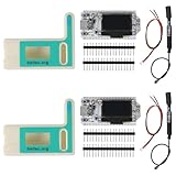 DWEII 2pack 915MHZ ESP32 Lora V3 WiFi+BLE Development Board 0.96inch OLED Display ESP32-S3 Dual-core SX1262 Type-C Lora Kit