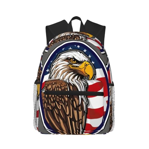Sac à dos ordinateur portable avec imprimé aigle pour vos voyages