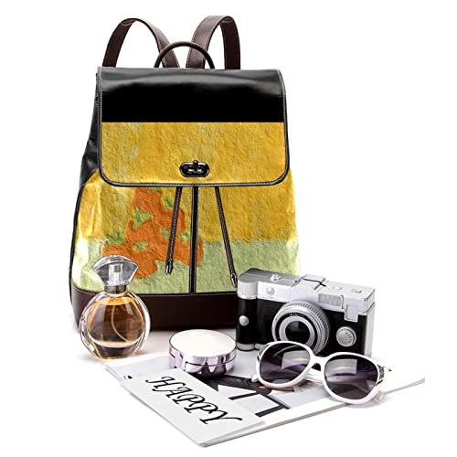 Sac à dos tendance multicolore en cuir synthétique pour adolescente