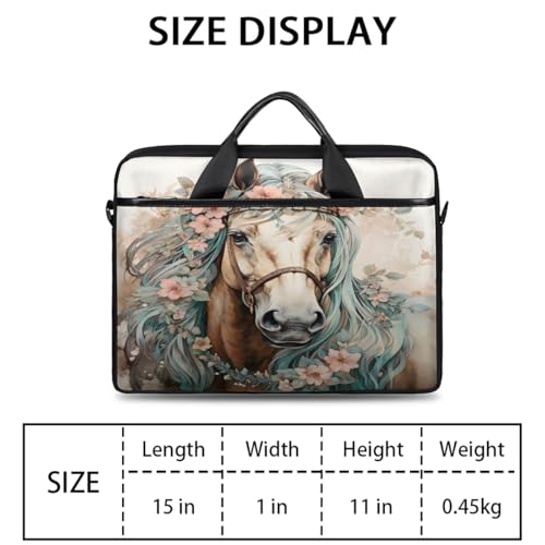 Funda para portátil de 15 pulgadas con diseño floral acuarela miniatura 2