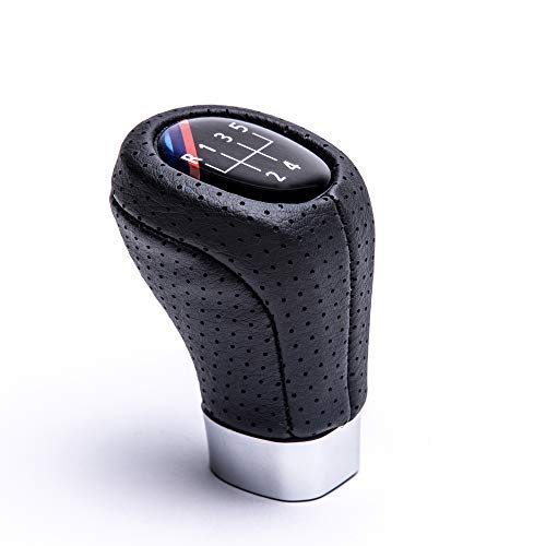 SFONIA Coche Pomo Palanca de Cambios Stick Head Shifter E34 E36 E38 E39 E46 E53 E60 E61 E63 E64 E83 E90 E91 E92 E93 3 Series 5 Series X1 X3 X5 (5 Velocidades)