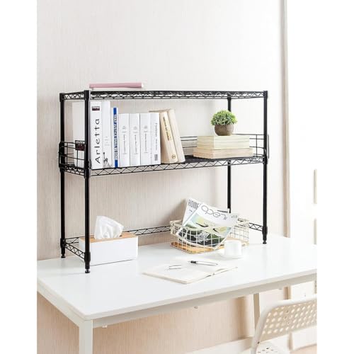 DormCo Suprima Desktop Carbon Steel Bookshelf - Black