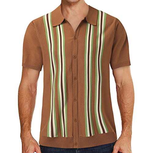 Chemise homme manches courtes rayée idéale pour vos terrasses et sorties d'été