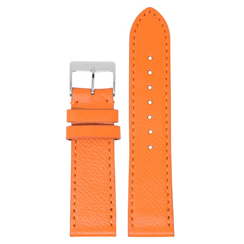 StrapsCo Classic Textured Leather Quick Release Watch Band Strap - Choose Your Color/Length - 18mm 19mm 20mm 21mm 22mm