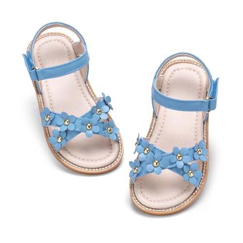 Image of GINFIVE Toddler Girls Sandals Little Girls Kids Summer Shoes Toddler Sandals