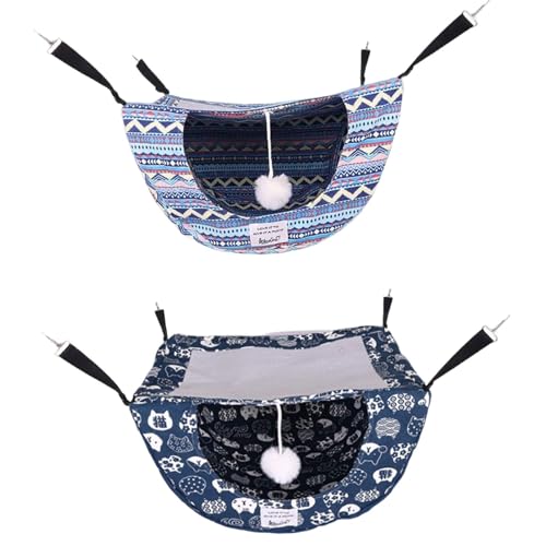 Fenteer 2Pcs Cat Hanging Hammock Hanging Cat Bed Kitten Sleeping Hammock Alça Ajustável E Ganchos de