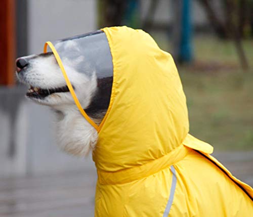 Gabefish Lightweight Raincoats For Big Dogs, Large Breeds Dogs Rain Jackets With Legs Yellow 8Xl #TOP4
