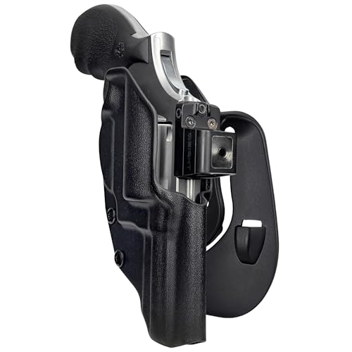 OWB Paddle Holster fits Taurus 66 Combat (Right-Hand Draw, Black)