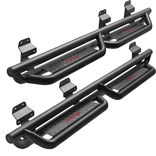 OEDRO 6'' Running Boards Compatible with 2015-2023 Ford F-150 SuperCrew Cab, 2017-2022 Ford F-250 F-350, Bolt-on Drop Side Step, Black Powder Coated All-Steel Nerf Bar