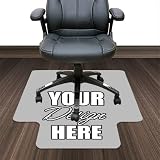 Custom Office Chair Mats, Customized Gaming Chair Mat, Add Your Picture/Text/Logo, for Office Home M