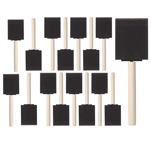 Bates- Foam Paint Brushes, 16pcs, 2 Inch, Sponge Brushes, Sponge Paint Brush, Foam Brushes, Foam Brushes for Painting, Foam Brushes for Staining, Paint Sponges, Foam Sponge Brush