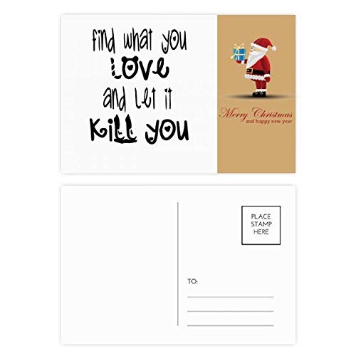 Cartes Postales de Remerciement Love and Kill Lot de 20 Pièces