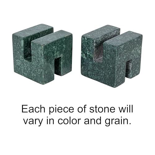 Soporte de mármol verde para libros de cocina en encimeras modernas 3