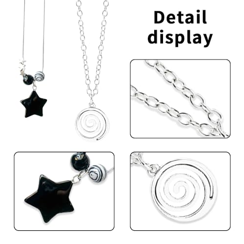 2 Pcs Y2k Accessories Y2k Necklace for Women Star Necklaces Grunge Necklace Grunge Accessories Grunge Jewelry for Women Men4
