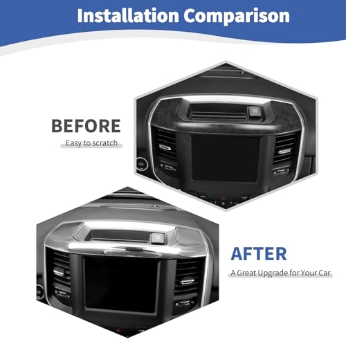 JOSHELA for RAM Center Dashboard Storage Bin Trim Cover Fit for RAM 2018-Present Chrome Interior Accessories by JOSHELA - Used condition - Image 2