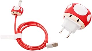 طقم حماية للكابل والشاحن من السيليكون 4 في 1 بتصميم شخصية كرتونية ثلاثي الأبعاد، مضادة للتشابك ومتوافق مع جميع الشواحن من G - باور - 4 قطع - متعدد الألوان (تصميم 1)