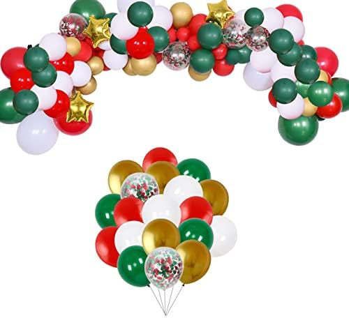 Frozen Balloon Garland Arch Kit, 104 Pcs Winter Wonderland Balloon Garland Kit with Blue White Latex Balloons Metallic Blue Balloons Foil Snowflake Foil Balloons Snowman for Kids Winter Christmas