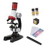 ABS Acrílico Calidad Premium : Microscopio De Ciencias Para Niños Hecho De Acrílico ABS De Buena Calidad, Duradero Y No Se Rompe Fácilmente, No Te Preocupes Por El Material De Vidrio Roto Para Arañar Los Dedos De Los Niños. Es Un Microscopio De Plástico Adecuado Para Principiantes. Nota: Es Microscopio De Juguete, No Es Un Microscopio Profesional.