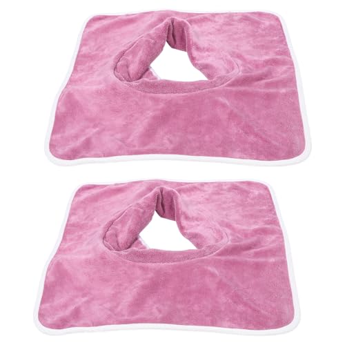 MAGICLULU Serviette de Massage Professionnelle 2 Pièces en Tissu Épais Réutilisable Trou pour Visage pour Table de Massage en Centre et Hôpital