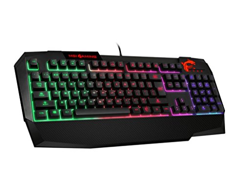 MSI VIGOR GK40 US Backlit RGB Dedicated Hot Keys Anti-Ghosting Mechanical Feel Gaming Keyboard MSI VIGOR GK40 US Backlit RGB Dedicated Hot Keys Anti-Ghosting Mechanical Feel Gaming Keyboard