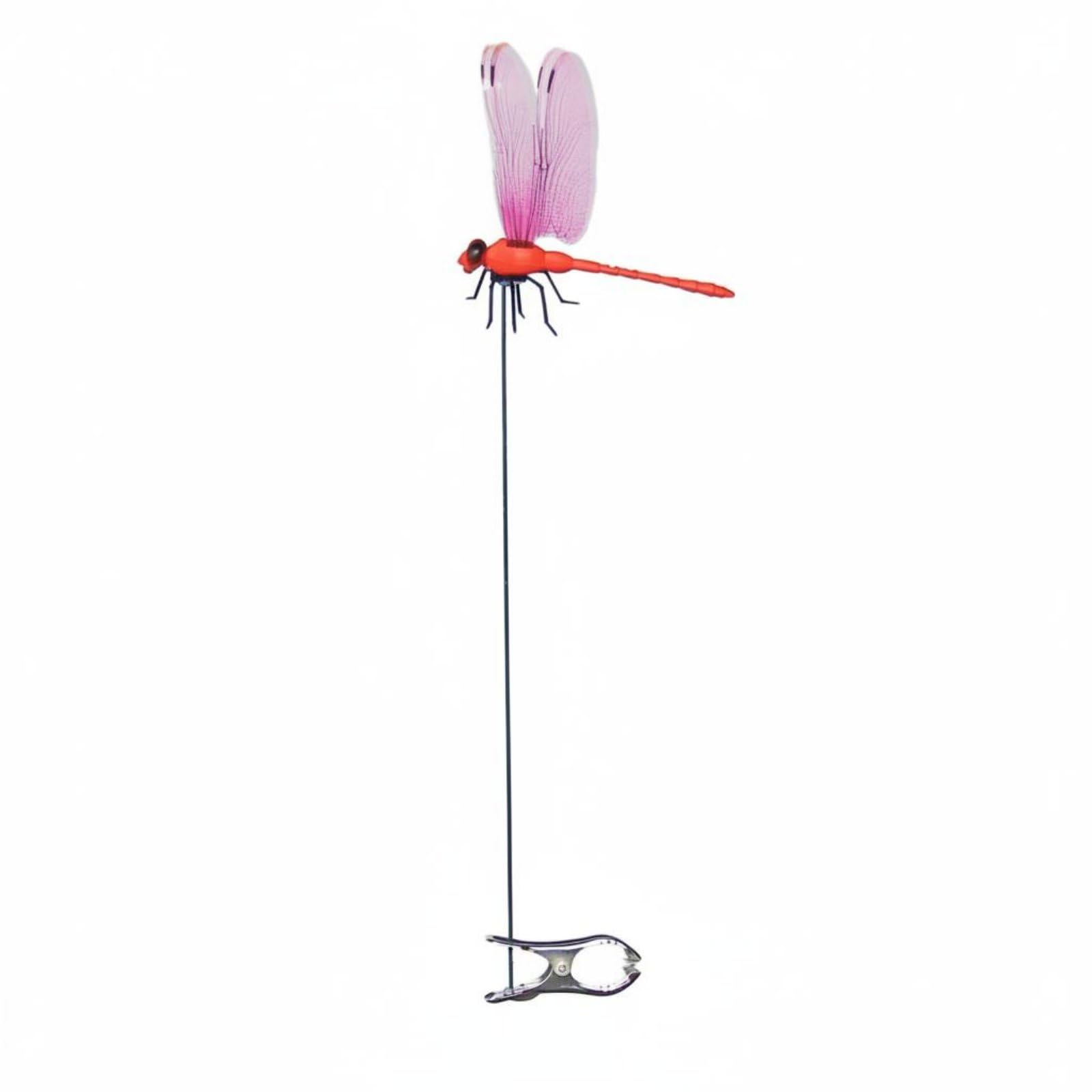 BNF® Lifelike Design Dragonfly Garden Stake Realistic Appearance Dragonfly Plant Stakes Vibrant Colors for Gardeners, Flower Beds, Potted Plants, Patio, Balcony, Red|Home & Garden-image-10