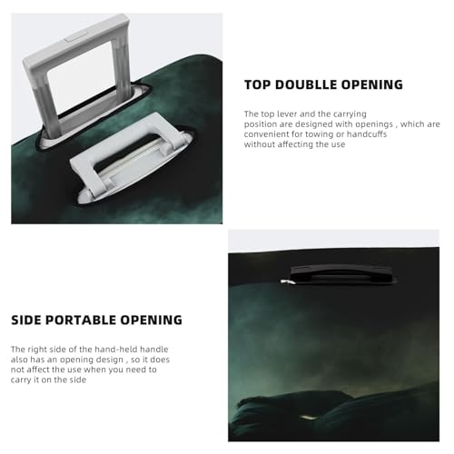 Witch In The Dark Elastic Travel Luggage Covers Dustproof Scratch-Resistant Suitcase Protector Fit 22-24 Inch3
