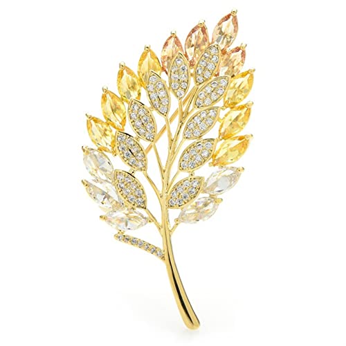 Broche mariage banquet feuille pour femme bijoux de luxe et accessoires de mode chic