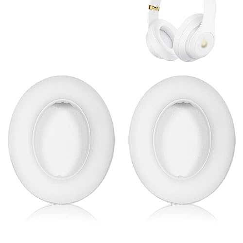 Jhk Cooling Gel Replacement Ear Pads Cushions For Beats Studio 2& Studio 3 Wired & Wireless Headphones,Soft Protein Leather, Soft Noise Isolation Memory Foam, Wearing Cool（White） #TOP12