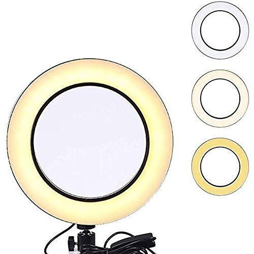 Iluminador De Led Com Tripe Ring Light Usb 16cm 3500k 6000k 4 Iluminador De Led Com Tripe Ring Light Usb 16cm 3500k 6000k - Imagem 4