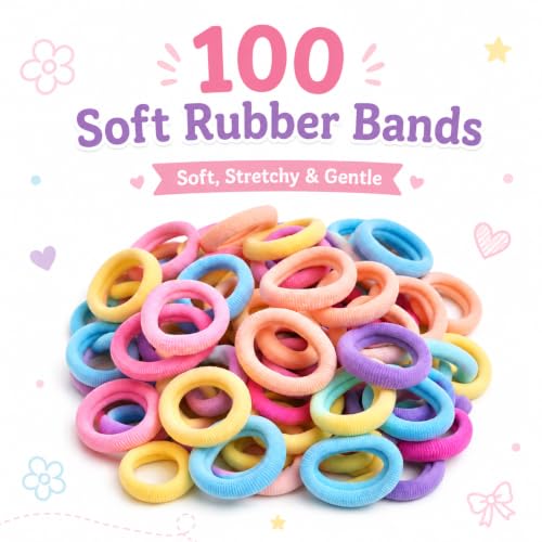 Image of 200 Pcs Hair Accessories for Kids Girls | Cute Baby Hair Clips, Rubber Bands, Nancy Bands & Mini Claw Clips Combo | Hair Accessories for Baby Girl | Kids Hair Clips Set | Mixed Designs