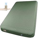 Origem Colchoneta de Camping Autoinflable Doble con Bomba Eléctrica Integrada, 140cm Ancho x 10cm Grosor, Inflado y Desinflado Rápido, Alfombrilla de Espuma para Casa, Senderismo
