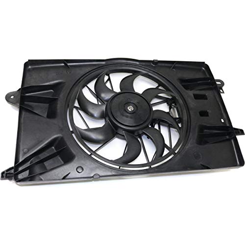 New Radiator Fan Assembly For 2013-2016 Dodge Dart Single Fan CH3115176 55111482AC - Thumbnail 3