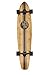 Ten Toes Board Emporium Zed Bamboo Longboard Skateboard Cruiser, 44", Black Pipeline