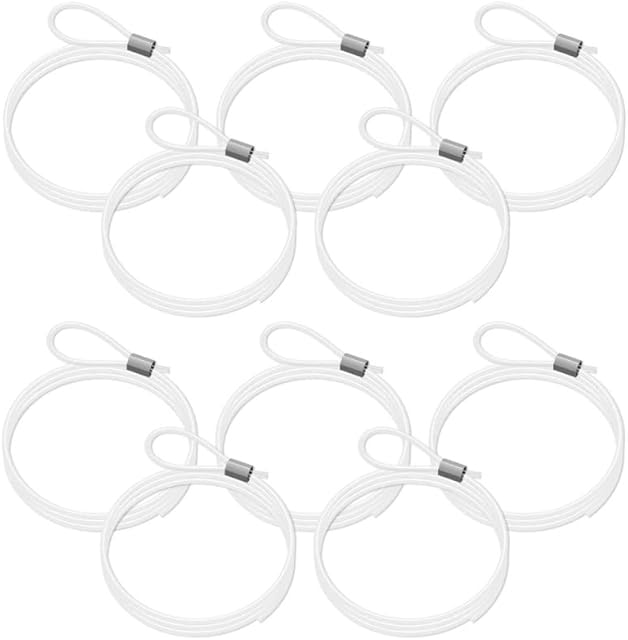 Arti Teq Perlon Cable Loop - Transparent Cable for Hanging and Hanging Display (Pack of 10) 250 cm