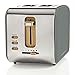 Produktbild TronicXL ECO Toaster Holz Design Applikationen + grau Soft-Touch + Edelstahl silber - 6-Stufen - 900W - Designer Retro Holzdesign