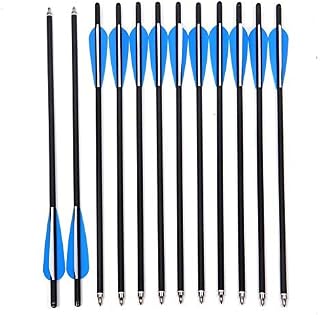 Jocoo 20" Carbon Crossbow Bolts Hunting Archery 20 Inch Arrows with 4" vanes