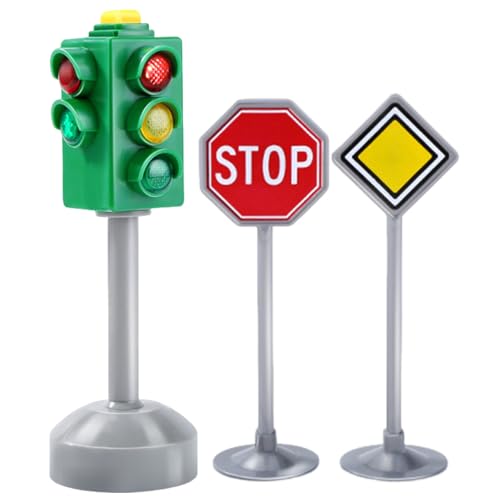 Traffic Light - Traffic Light Toys for Kids | Colorful Lights Signals with Sound Effects, Ride On Parts for Road Safety Awareness, Sports Toys, Riding Toy Accessories for Interactive Play