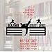 sinfinate Personalized Karate Medal Hanger Holder Display with Name for Award Ribbons, Custom Sports Metal Medal Holder, Display Rack for 60 Medals for Athlete Boy Girl Kid