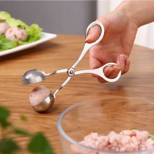 EliteKoopers 1Pcs Small Kitchen Tool Meatball Maker Spoon Non Stick Meat Baller thick Stainless Steel