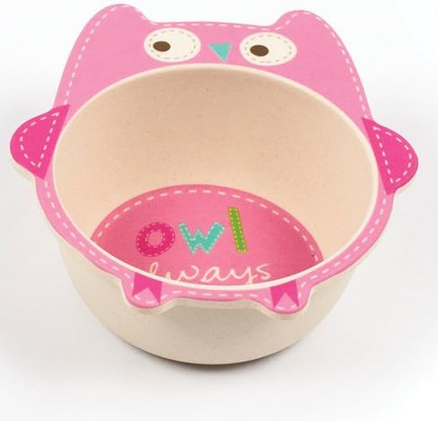 Tiny Footprint 63063 Bowl 2 Pack, Owl Print