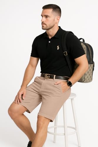 Image of GRECIILOOKS Casual Men Shorts | Rich Regular Fit Solid Short with Side Pockets | Relaxed Fit Half Pants | Mid Rise Waist (Available in Plus Size)