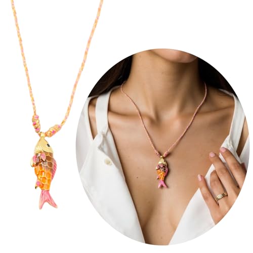 Collier chaîne corde poisson acier inoxydable anti rouille