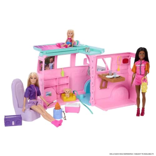 Barbie Barbie Le Camping Car de Rêve Barbie Coffret avec 4 zones de jeu - vue 5