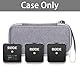 Aenllosi Hart Tasche Hülle für Rode Wireless ME/GO II 2-Kanal Mikrofon Funksystem (Grau,Nur Tasche)