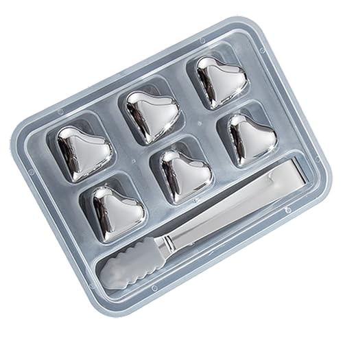 Ice Block for Water Bottles, Reusable Cooling Stones Drinking, High Cooling Tech Heart Shape Refrigeration Rocks for Beverage