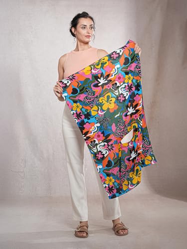 Image of Multipurpose Mask Cum Scarf for Women Cotton I Face Cover for Women I Sun Protection and Summer Wear Scarf
