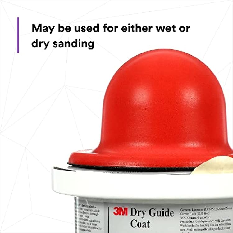 3M Dry Guide Coat Kit 05861, Carbon Black Powder, No Ripples, No Masking, 1.75 oz (50 g)