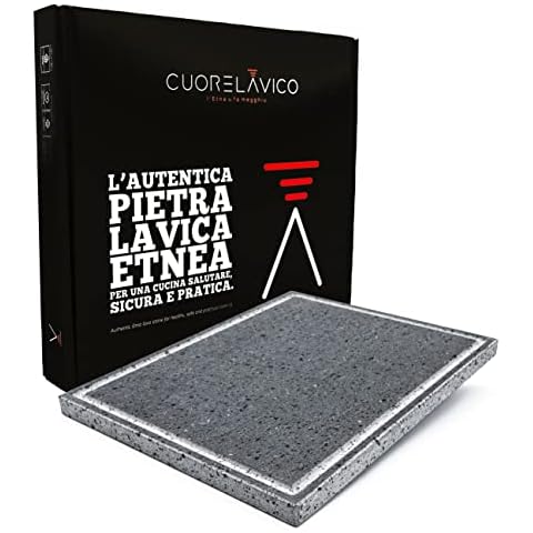 CUORE LAVICO Grooved Refractory Plate for Barbecue Cover